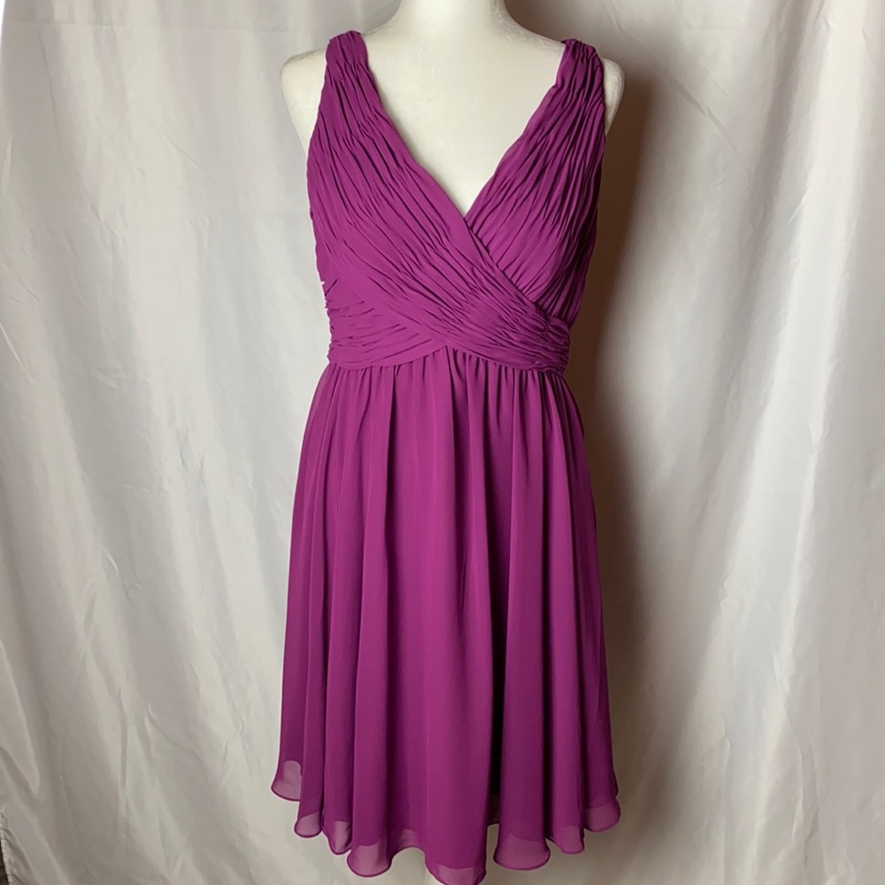 Mori Lee Chiffon Fuchsia Formal Dress